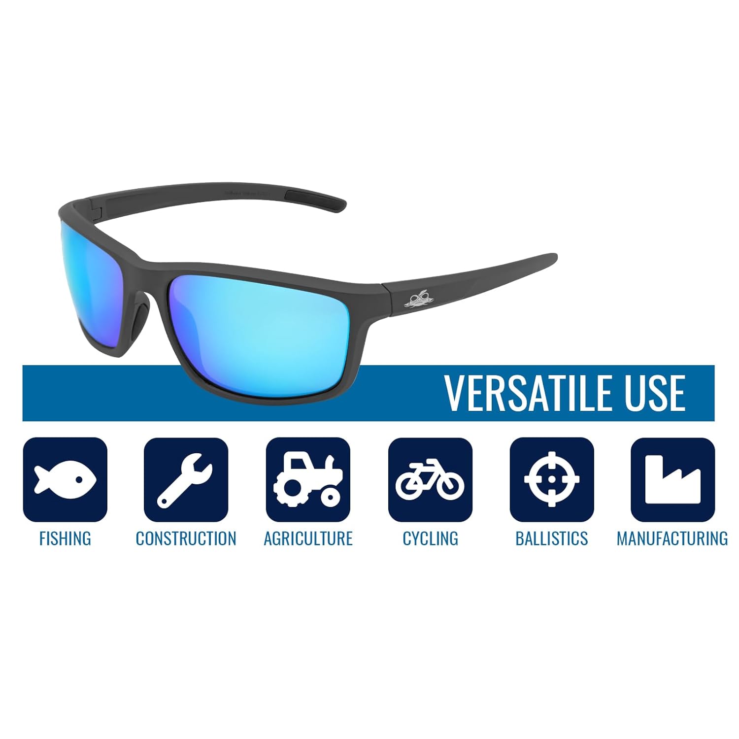 Bullhead Safety Crevalle – Gafas de seguridad, antivaho y resistentes a los arañazos, lentes de precisión con protección UV, cómodas y ligeras,