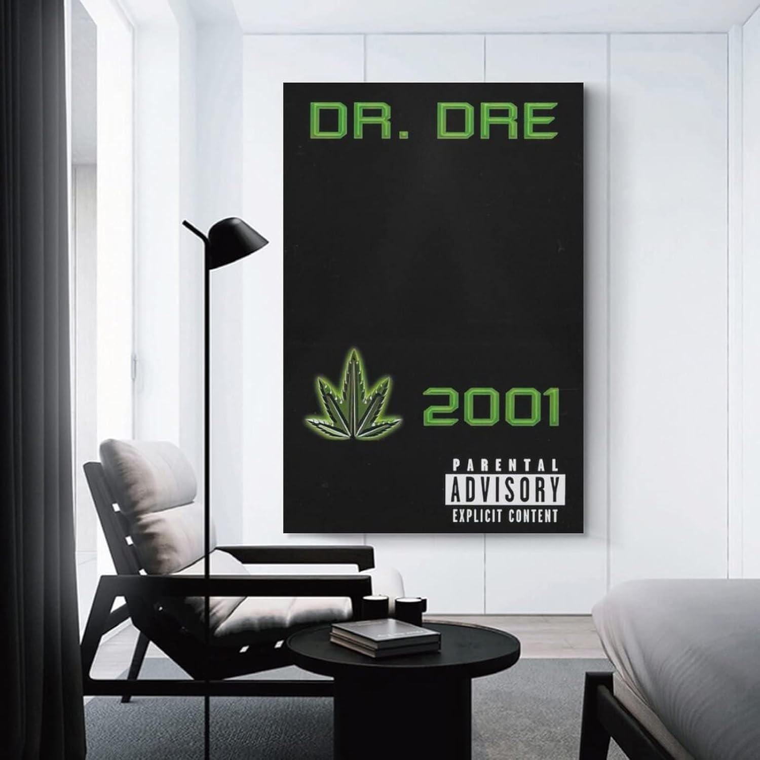MALOOS Dr. Dre 2001 – Póster de lienzo decorativo para pared, pintura artística para sala de estar, dormitorio, regalo, sin marco, estilo sin marco,