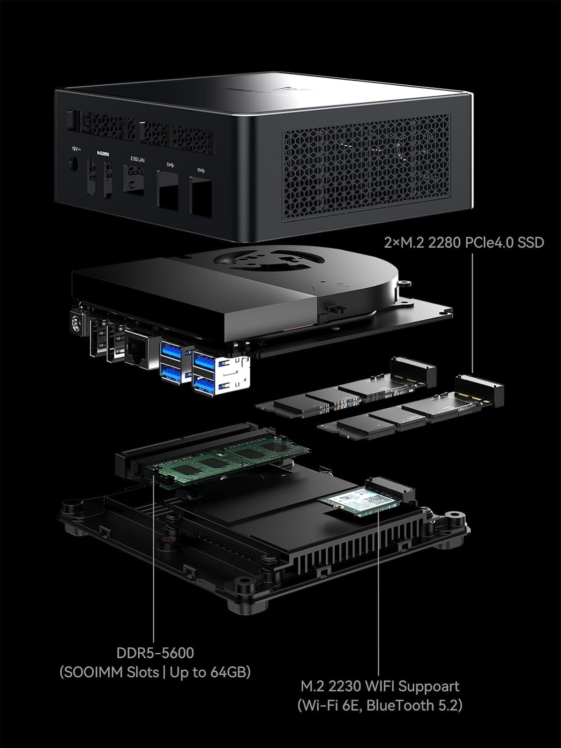 MINISFORUM Venus UM790 Pro Mini PC AMD Ryzen 9 7940HS hasta 5.2 GHz 32 GB DDR5 1 TB SSD Radeon 780M gráficos, 4X USB 3.2, 2X USB4, 2X HDMI 2.1, 2X