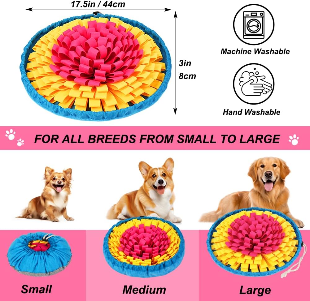 Alfombrilla ajustable para olfatear perros, alfombrilla de olfateo para mascotas para juegos interactivos, juguetes de enriquecimiento para perros