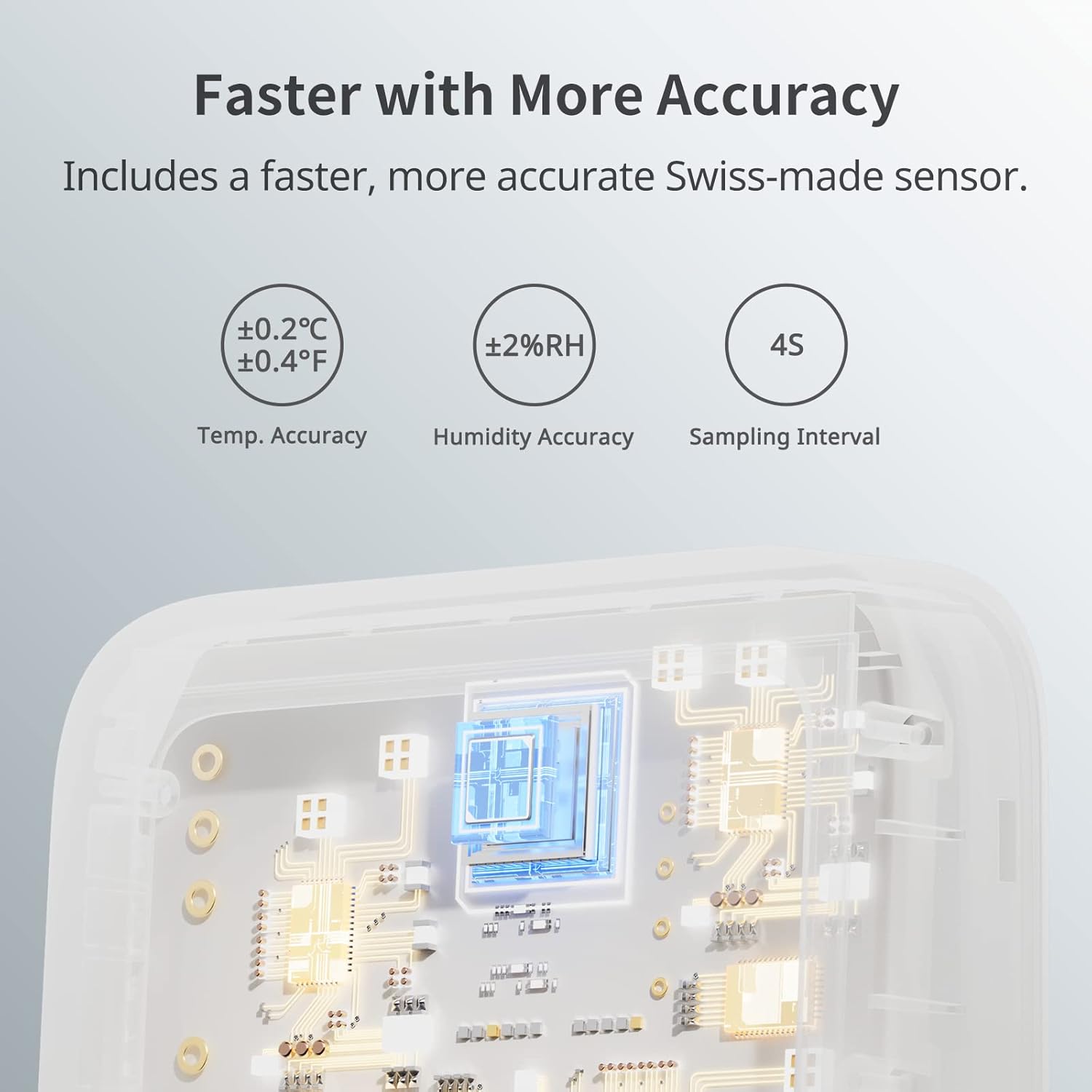 SwitchBot Termómetro higrómetro IP65 para interiores y exteriores inalámbrico, 2 paquetes, rango Bluetooth de 394 pies, termómetro para