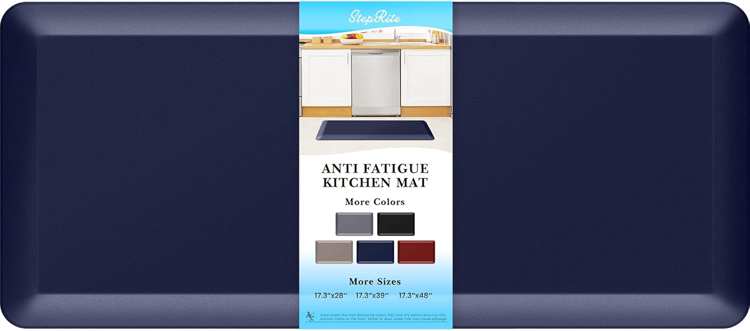 StepRite Tapete de cocina de 45 pulgadas de grosor, antifatiga, antideslizante, resistente a las manchas, impermeable, tapete de escritorio para