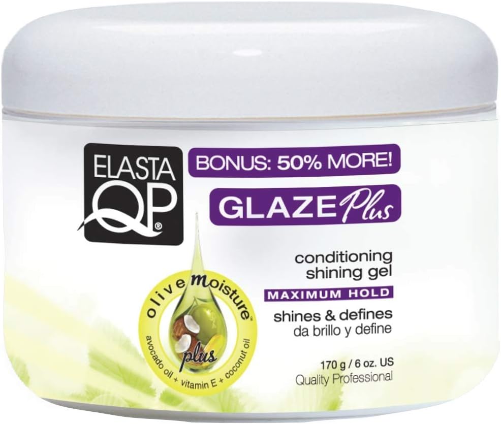 Elasta QP Glaze Plus Gel acondicionador brillante, 6 onzas (paquete de 5)