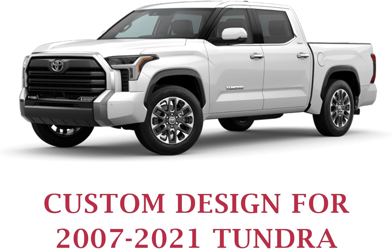Coverado Fundas de asiento para Toyota Tundra, fundas de asiento de cuero compatibles con Toyota Tundra CrewCrewmaxExtendedDouble Cab 2007-2021,