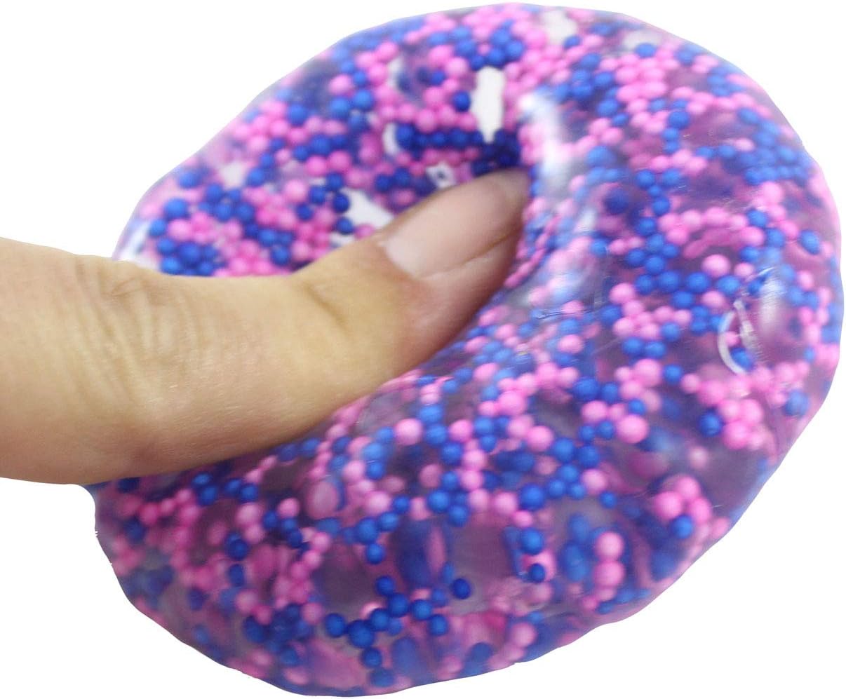 Curious Minds Busy Bags Pelota antiestrés moldeable con 3 cuentas de confeti  Pelotas sensoriales esponjosas y moldeables para apretar OT