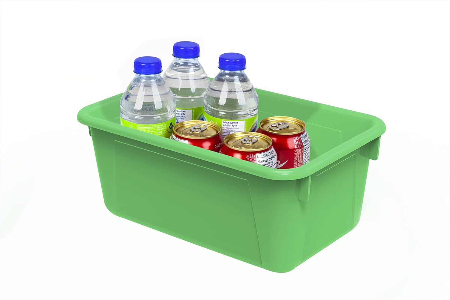 Storex – Cubos pequeños de almacenamiento, paquete de 5, de 12.2 x 7.8 x 5.1 pulgadas, color verde, (62417U05C)