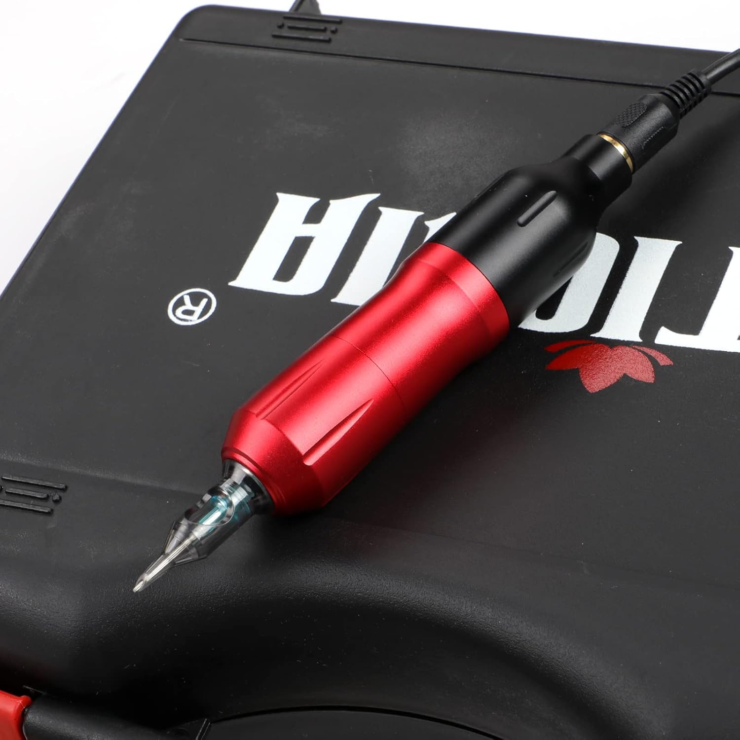 STIGMA Kit de tatuaje pistola de tatuaje completo Rotary máquina de tatuaje pluma con 20 cartuchos agujas pantalla digital fuente de alimentación