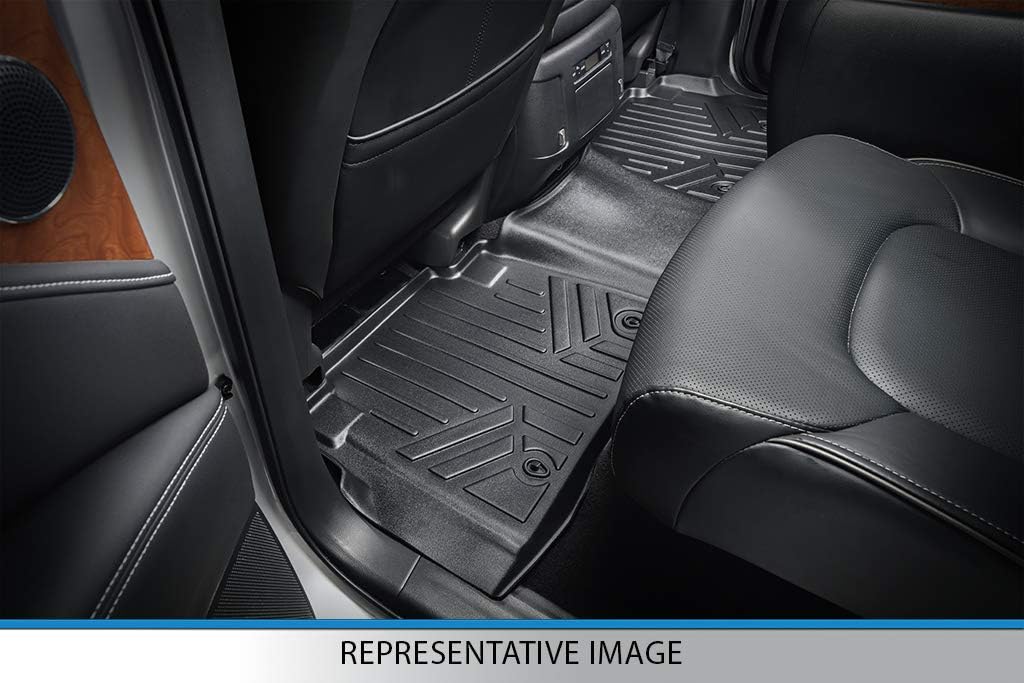 MAXLINER Juego de alfombrillas de piso de 2 filas negras para Dodge Ram 1500 Quad Cab 2002-2008  Ram 25003500 Quad Cab 2003-2009