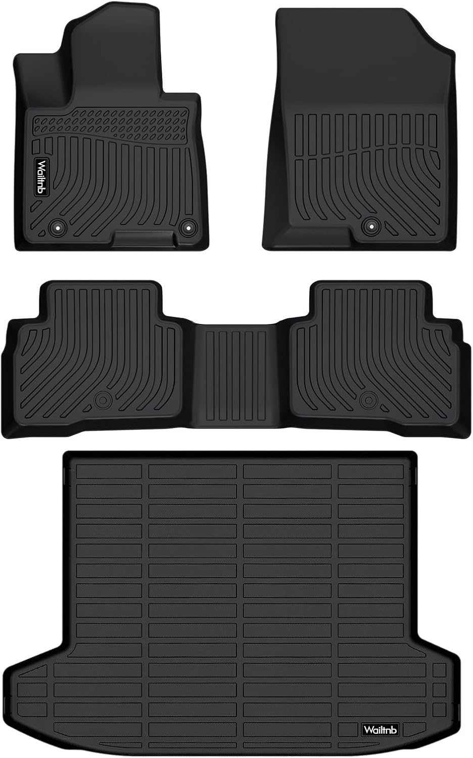 Alfombrillas de coche y tapete de carga personalizadas para Hyundai Tucson Hybrid 2022 2023 2024 2024 para todo tipo de clima, alfombrillas de