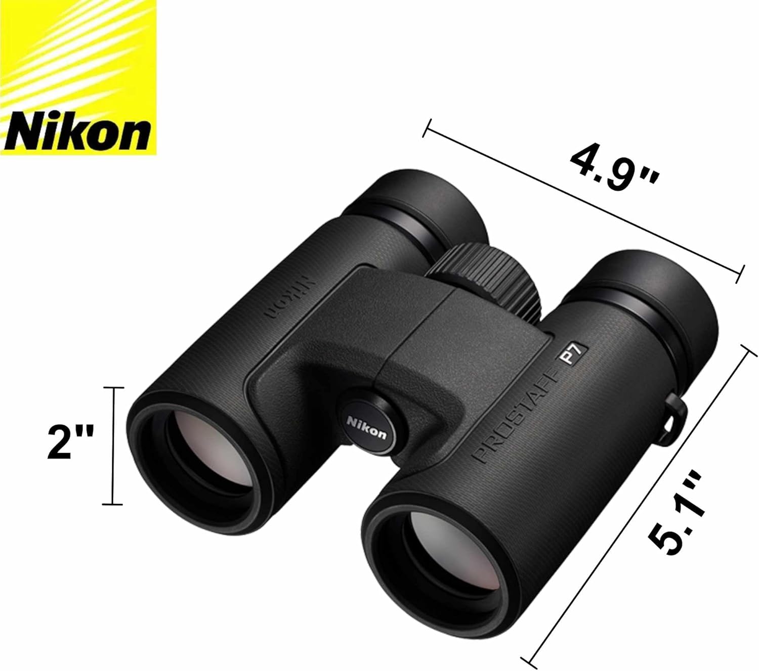 Nikon Prostaff P7 – Prismáticos para adultos (16771), color negro, paquete de 10 x 30 pulgadas con bolígrafo para lentes, paño de limpieza