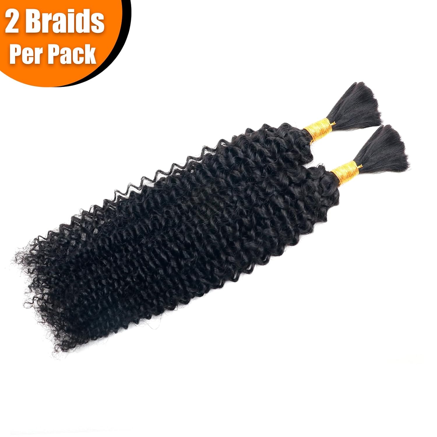 Extensiones de cabello humano ondulado rizado a granel para trenzar, sin trama, extensiones de cabello humano 100% sin procesar, extensiones de