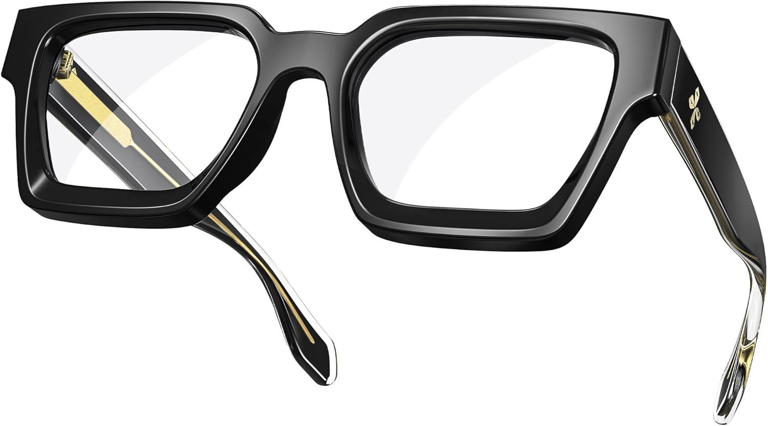 VISOONE – Lentes para bloqueo de luz azul, rectangulares, elegantes, estilo preparatoria, multicolor, marco para mujeres y hombres, diseño River