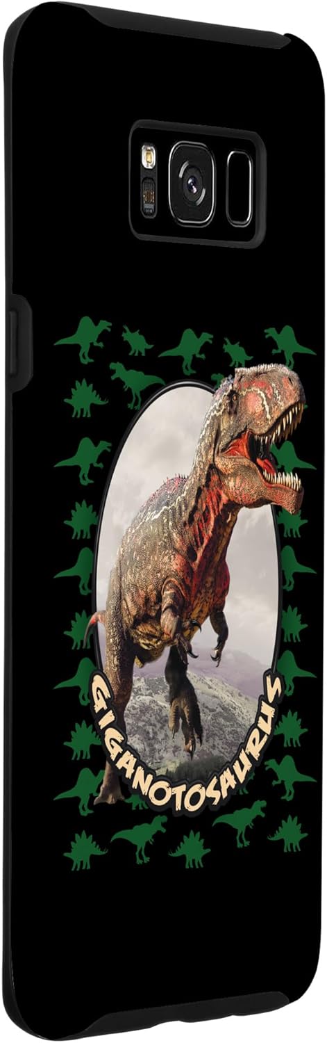 Galaxy S8+ Giganotosaurus Shirt Gift for Kids Dark Green Adult Dinosaur Case