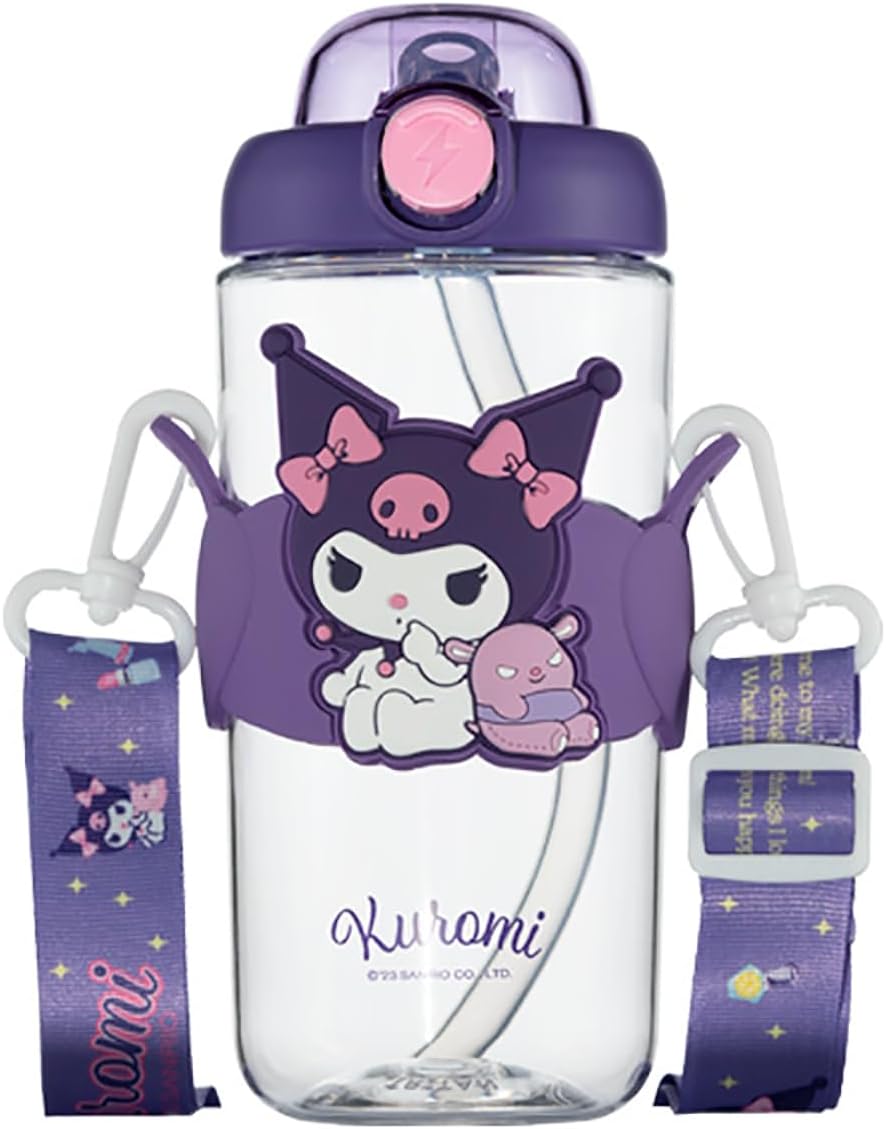 Botella de agua de anime para mujeres y niñas, bonita taza de agua aislada, copa deportiva, escuela, al aire libre, viajes, regalo de cumpleaños,