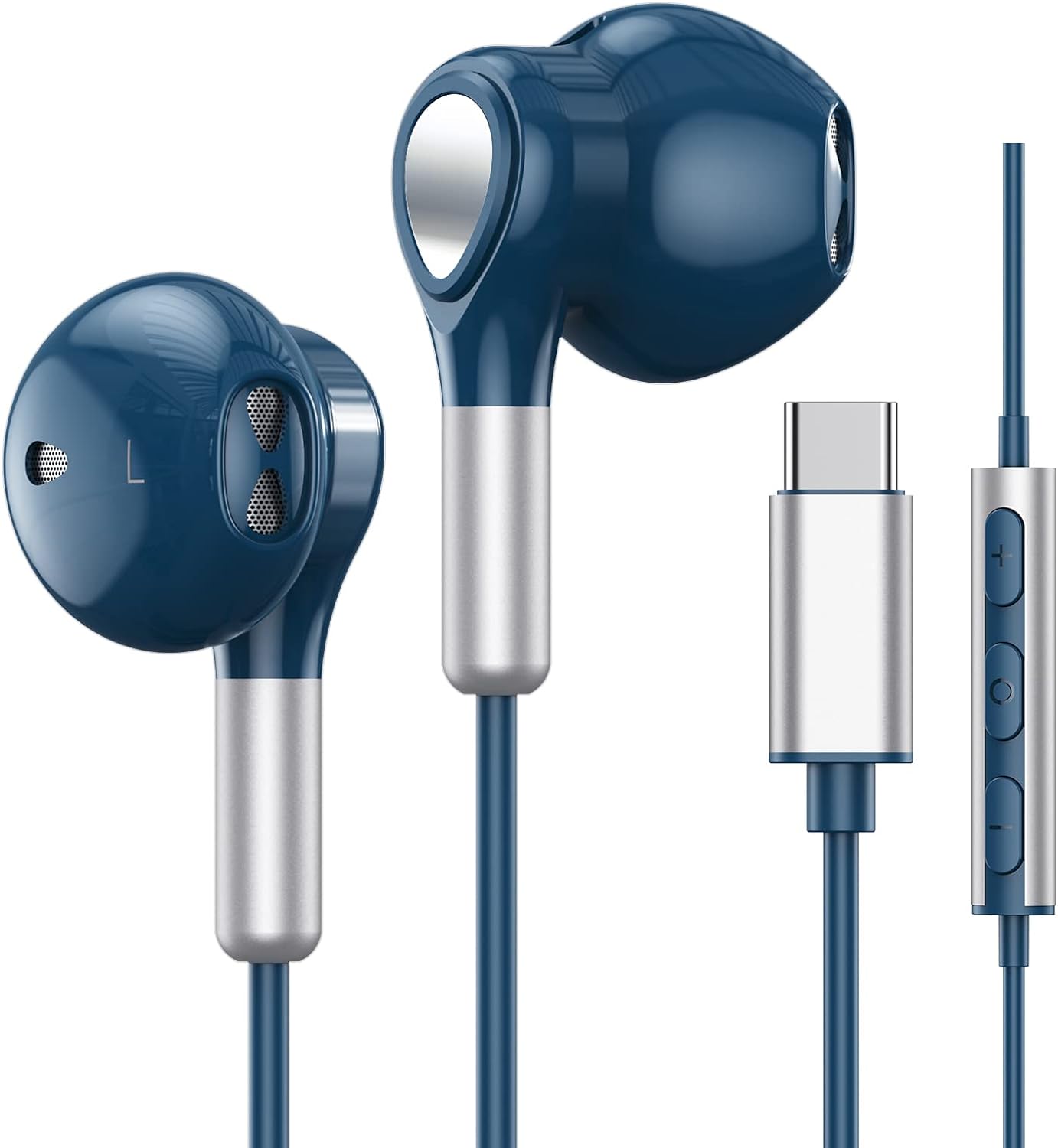 Auriculares USB C para Samsung Galaxy S23 Ultra S22 S21 FE S20 A54 A53 USB C auriculares con micrófono intrauditivos auriculares con cable USB tipo