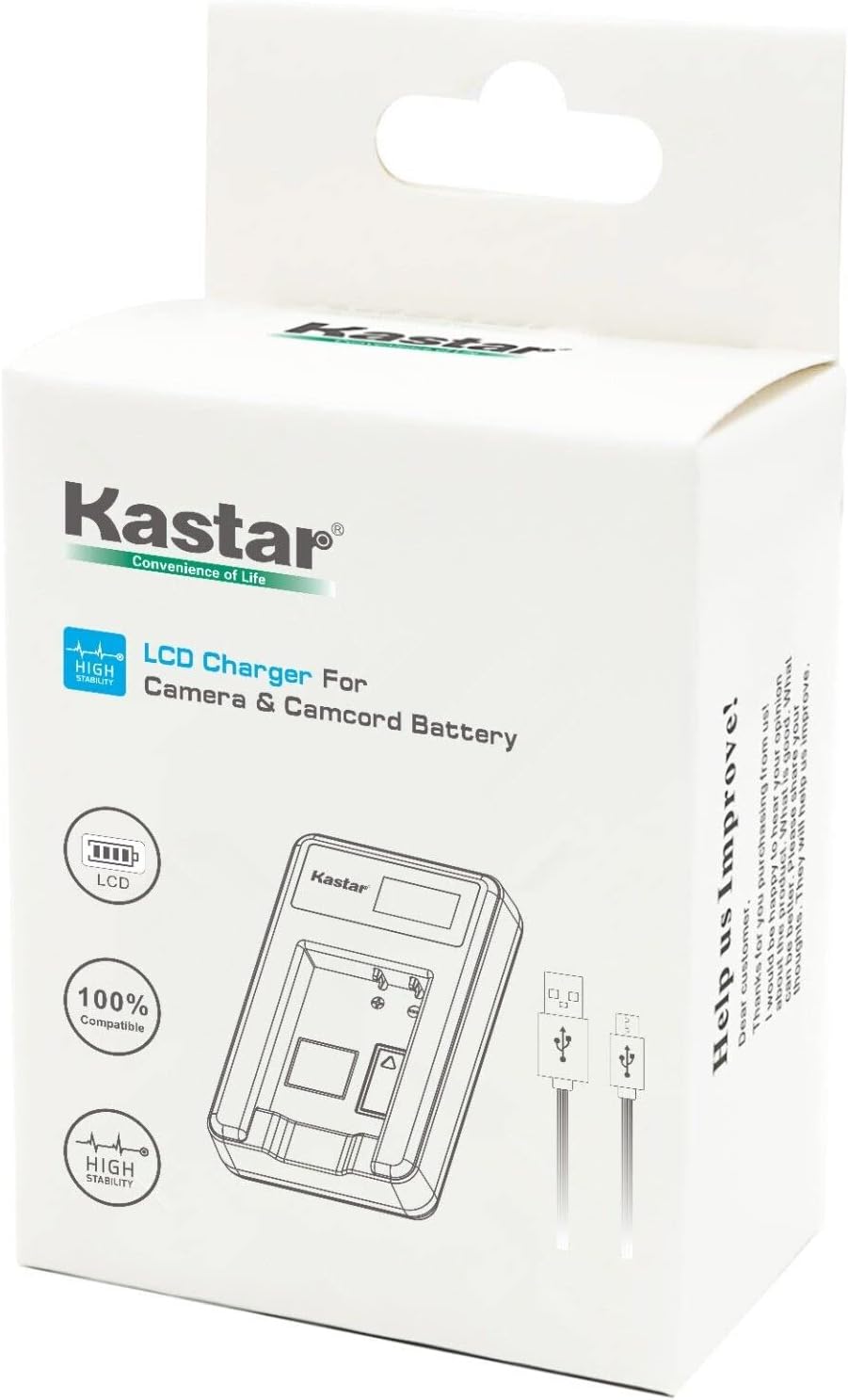Kastar Paquete de 2 baterías y cargador USB triple LCD compatible con Sanyo Xacti VPC-T1495, Xacti VPC-T1496, Xacti VPC-TP1000, HP (Hewlett Packard)