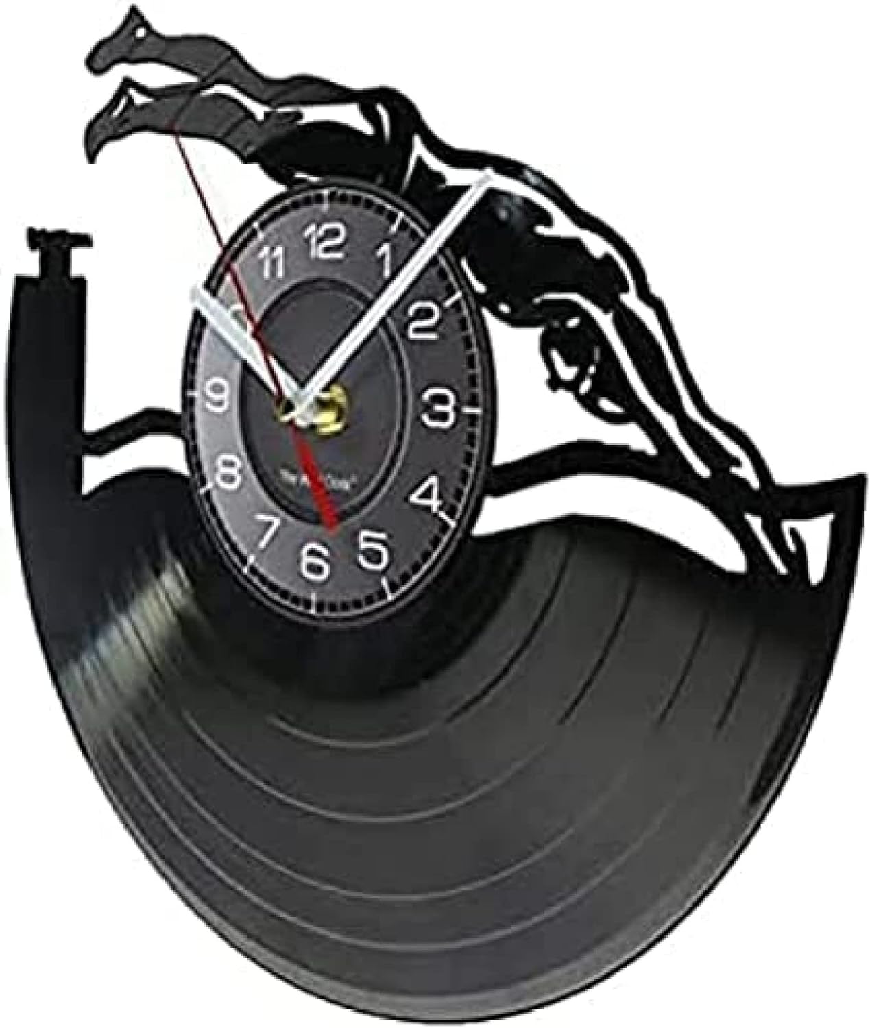 Wall Clock Kitchen Clocks Pool Wall Art Wall Clock Vinyl Record Wall Clock Swimmers Water Sports Swimming Athletes Home Modern Design Roman Numeral