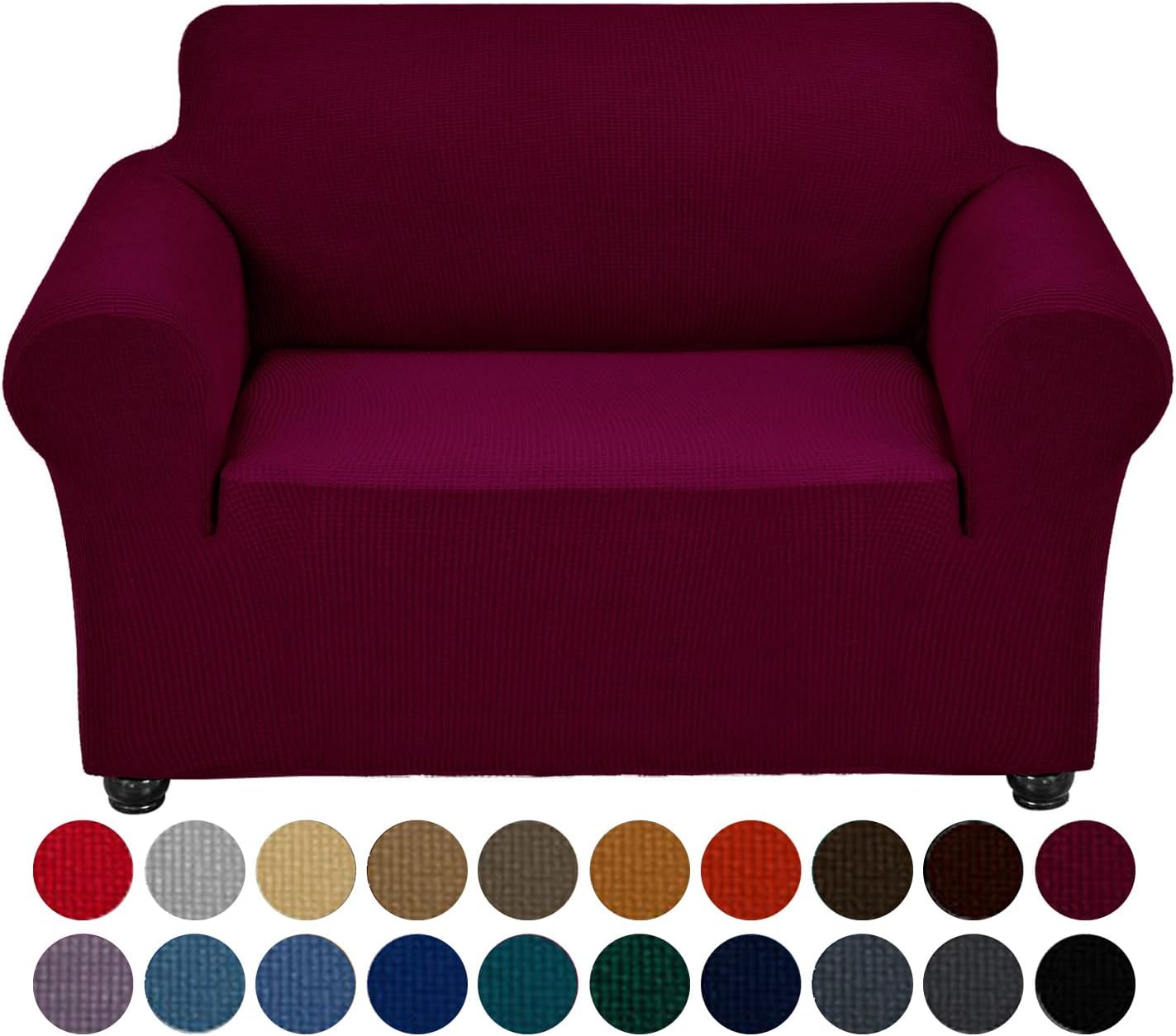 Joccun – Funda elástica para sillón de 1 pieza, funda de sofá de tela jacquard de elastano con parte inferior elástica, protector de muebles lavable