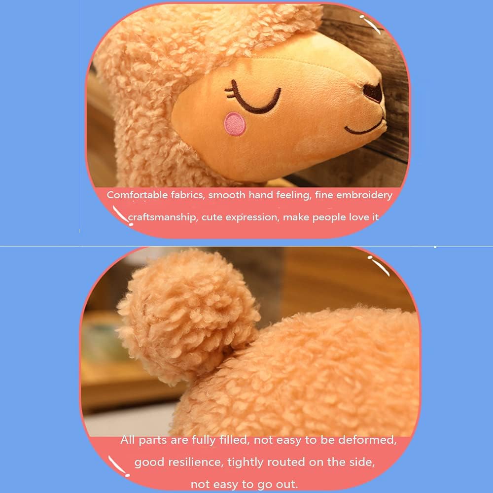 Almohada de cuerpo de llama, almohada gigante de felpa de alpaca de cuerpo largo, almohada larga de alpaca esponjosa, almohada larga de alpaca,
