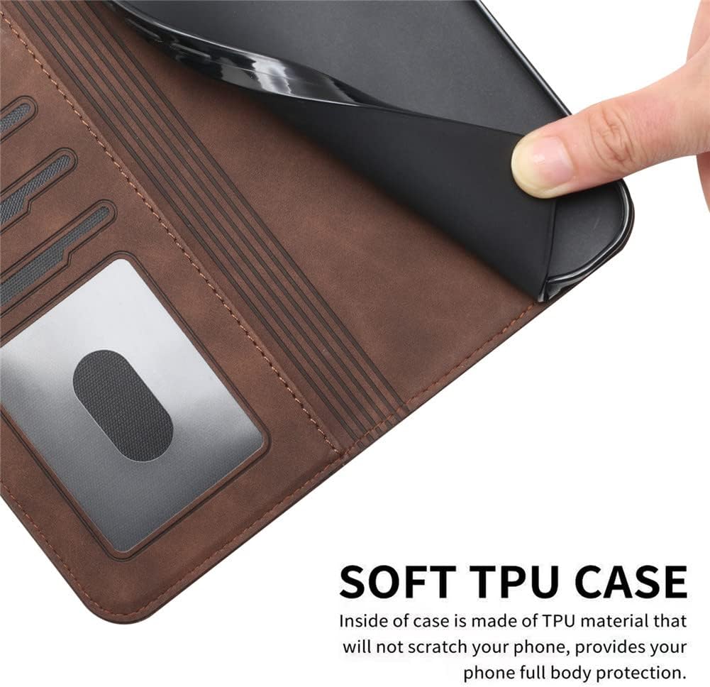 Funda tipo cartera para Xiaomi Redmi Note 11, Redmi Note 11 Funda con tarjetero Funda de cuero con función atril Protección completa magnética