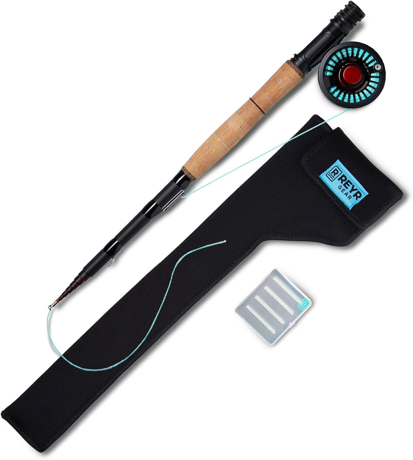 First CAST – Caña de mosca telescópica, caña de mosca y carrete de viaje, equipo de pesca con mosca portátil para viajes y mochileros, caña de