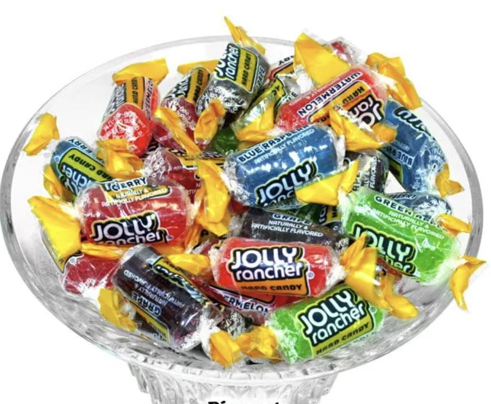 Jolly Rancher – Caramelo duro original Jolly Rancher, 1 libra (envuelto individualmente)