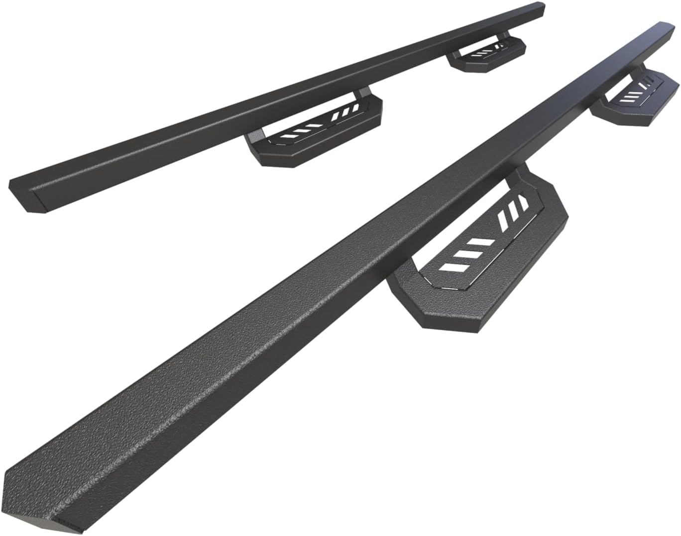 Estribos estilo de barra de aro para Chevy Silverado 1500Sierra 1500 2500HD 3500HD 2007-2018 Crew Cab (excepto versión diesel), barras Nerf de doble