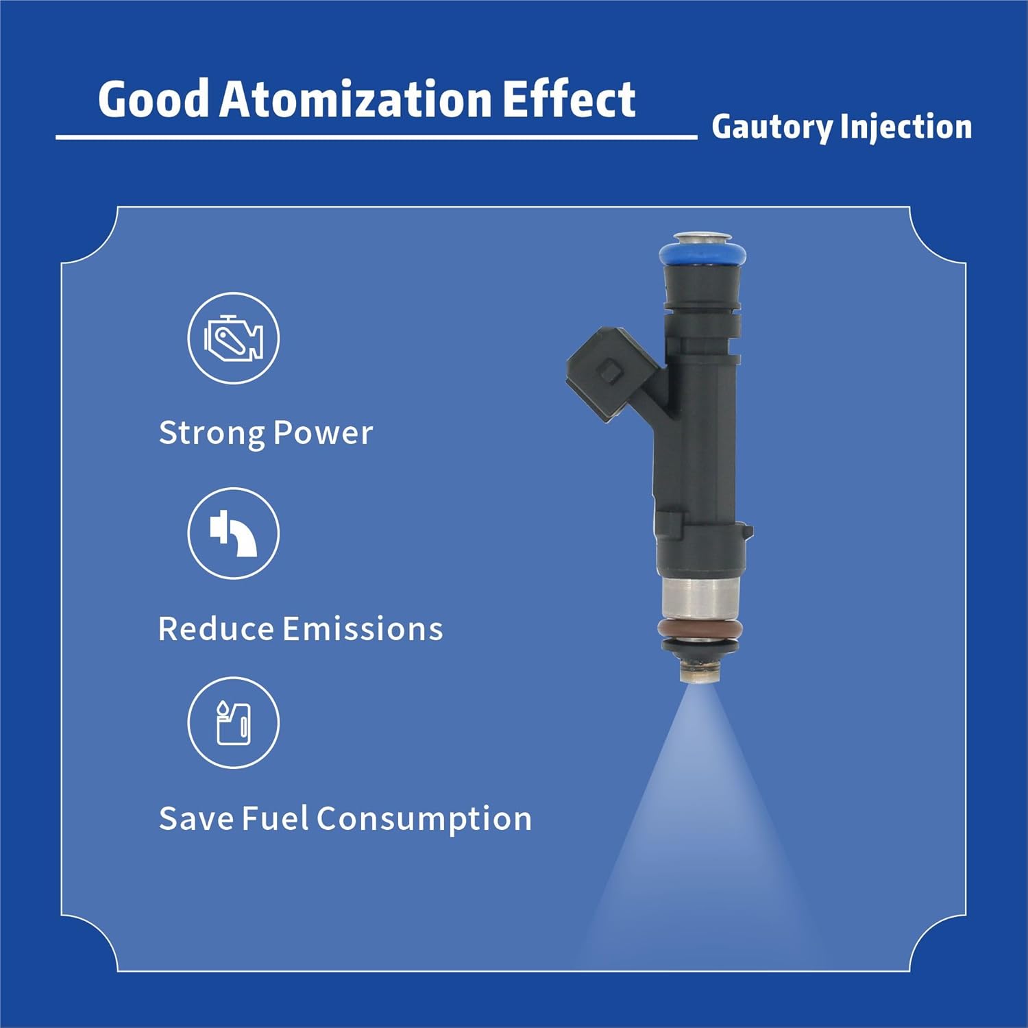 0280158205 Boquilla de inyector de combustible compatible con Chevy Cruze Eco LT LTZ 2011-2015 Buick Encore 2013-2021 Chevy Sonic 2012-2020 Chevy