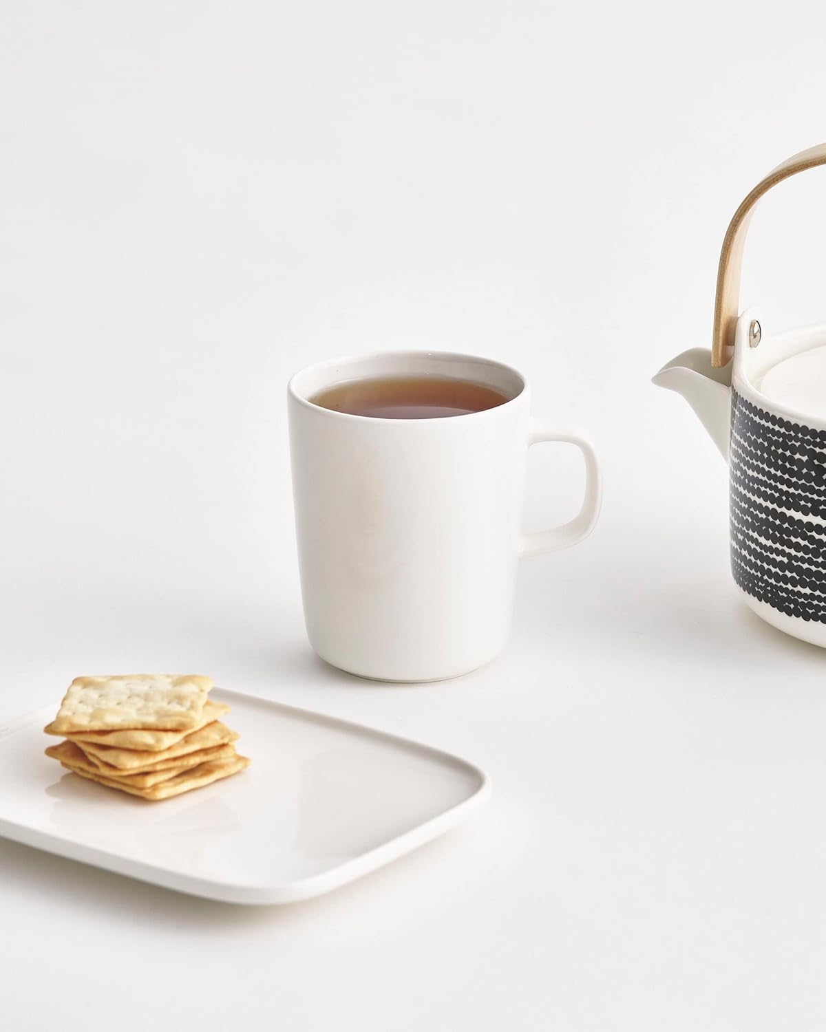 MARIMEKKO – Taza de café Oiva (8.8 onzas, blanco)