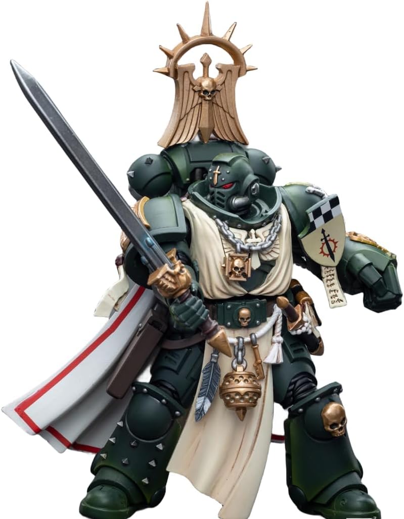 HiPlay JoyToy Warhammer 40K Figura coleccionable Dark Angels Master con puño de poder, figuras de acción a escala 118 JT7691 (JT7691)