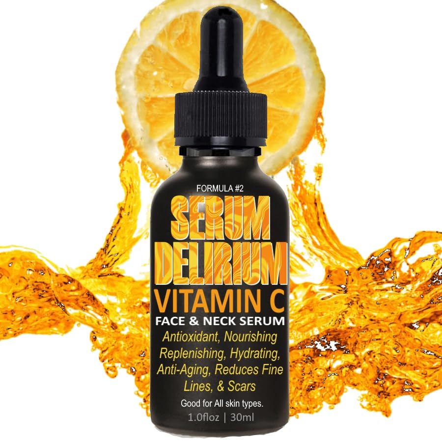VITAMIN C 10% Sérum para el cuidado de la piel facial y cuello Fórmula #2 Suero antienvejecimiento y antioxidante. Bueno para todo tipo de piel.