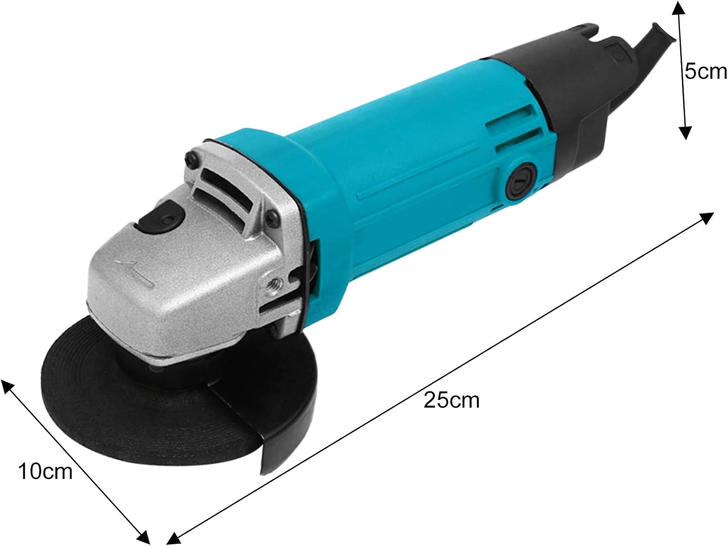 Amoladora angular, herramientas eléctricas de 3.937 in y 11000 rpm, operación con una sola mano, cortador de metal de alta potencia, amoladora