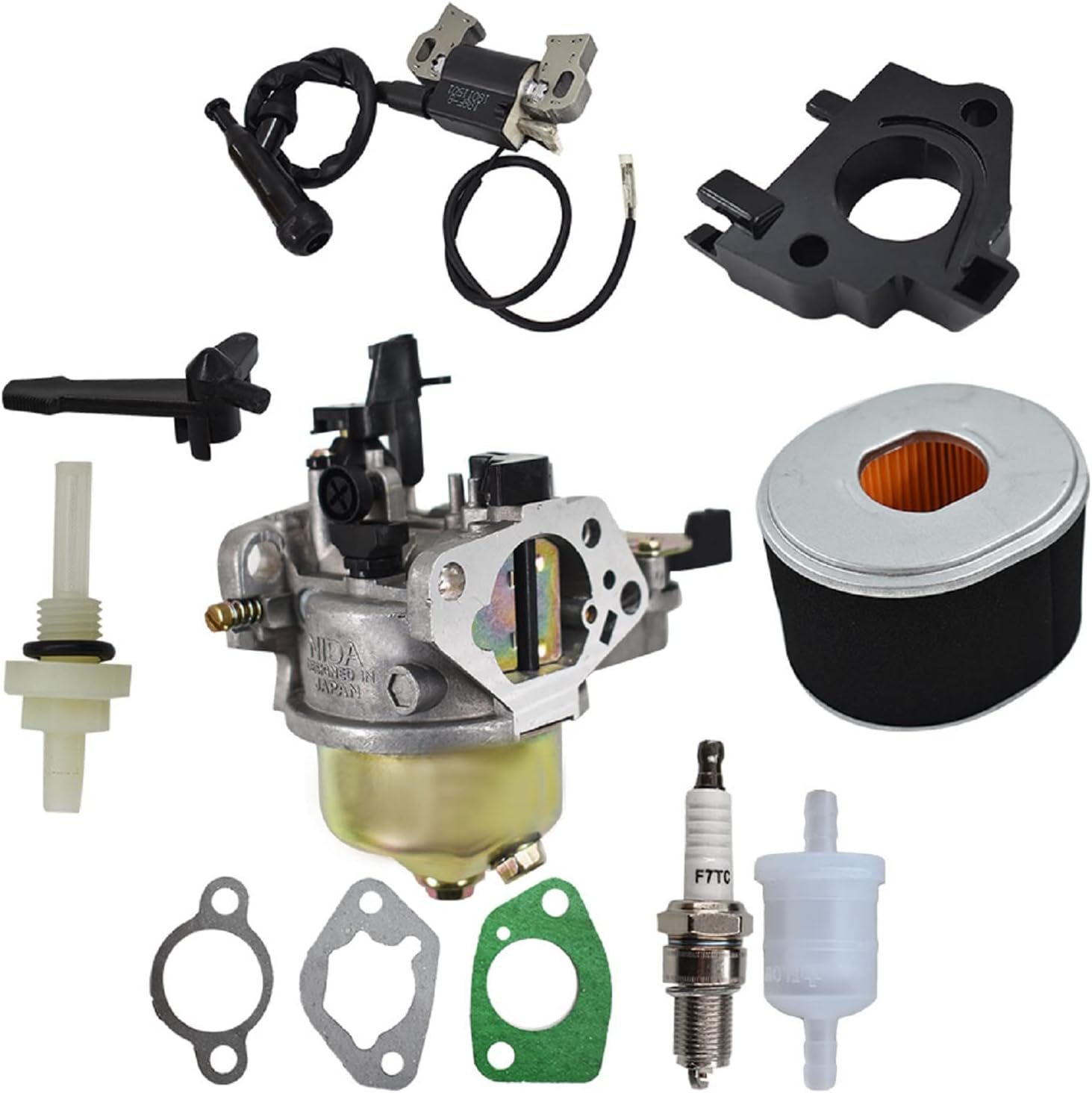 Carburador GX390 con bobina de encendido Kit de filtro de aire de repuesto para Honda GX340 GX360 GX390 11HP 13HP generador de motor motor