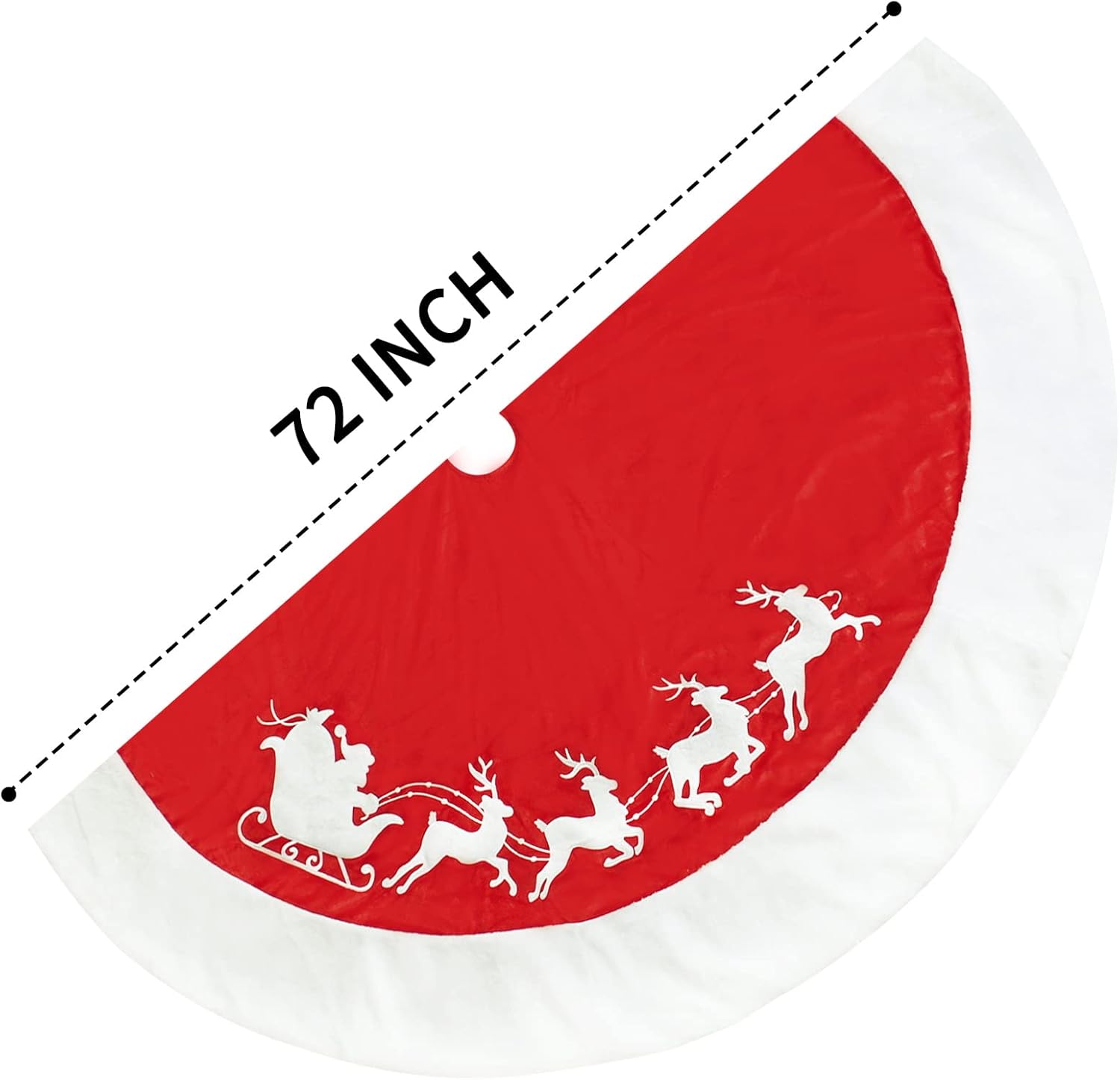 SHENG HONG Falda de árbol de Navidad de 72 pulgadas, faldas de árbol de Navidad para árbol de Navidad, decoración de fiesta de vacaciones,