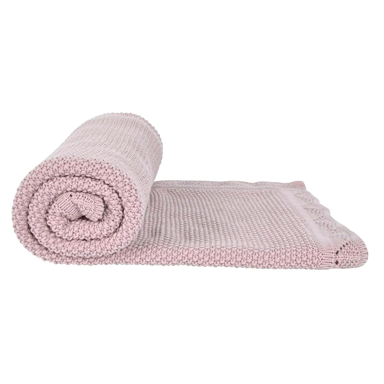 YOYI YOYI Manta de algodón para bebé, manta de punto gofre, suave, cálida y transpirable, manta de recepción para niñas y niños, manta de recepción