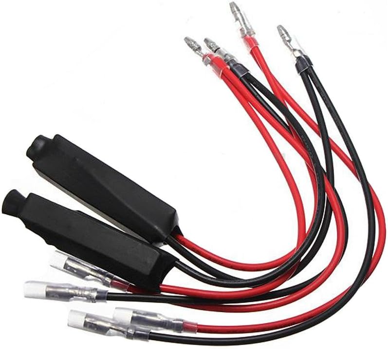 Etopar 4 x 12 V motocicleta señal de giro LED resistencia de carga flash parpadeo arreglar error adaptador universal