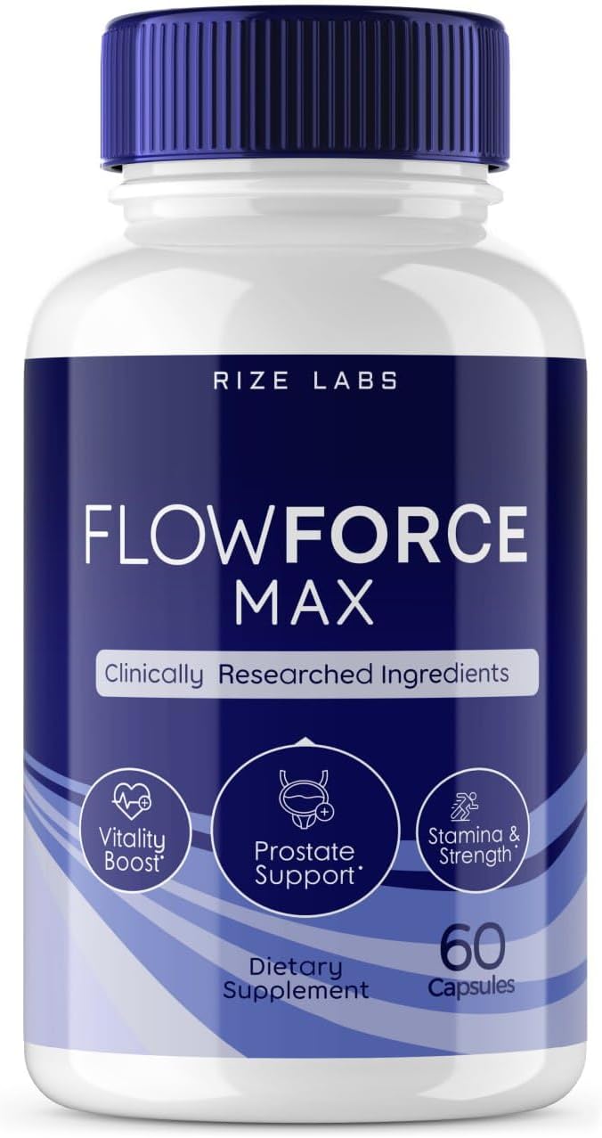 Pastillas FlowForce Max, suplemento dietético totalmente natural para mejorar la fuerza, cápsulas FlowForce Max Extra Strength para promover la