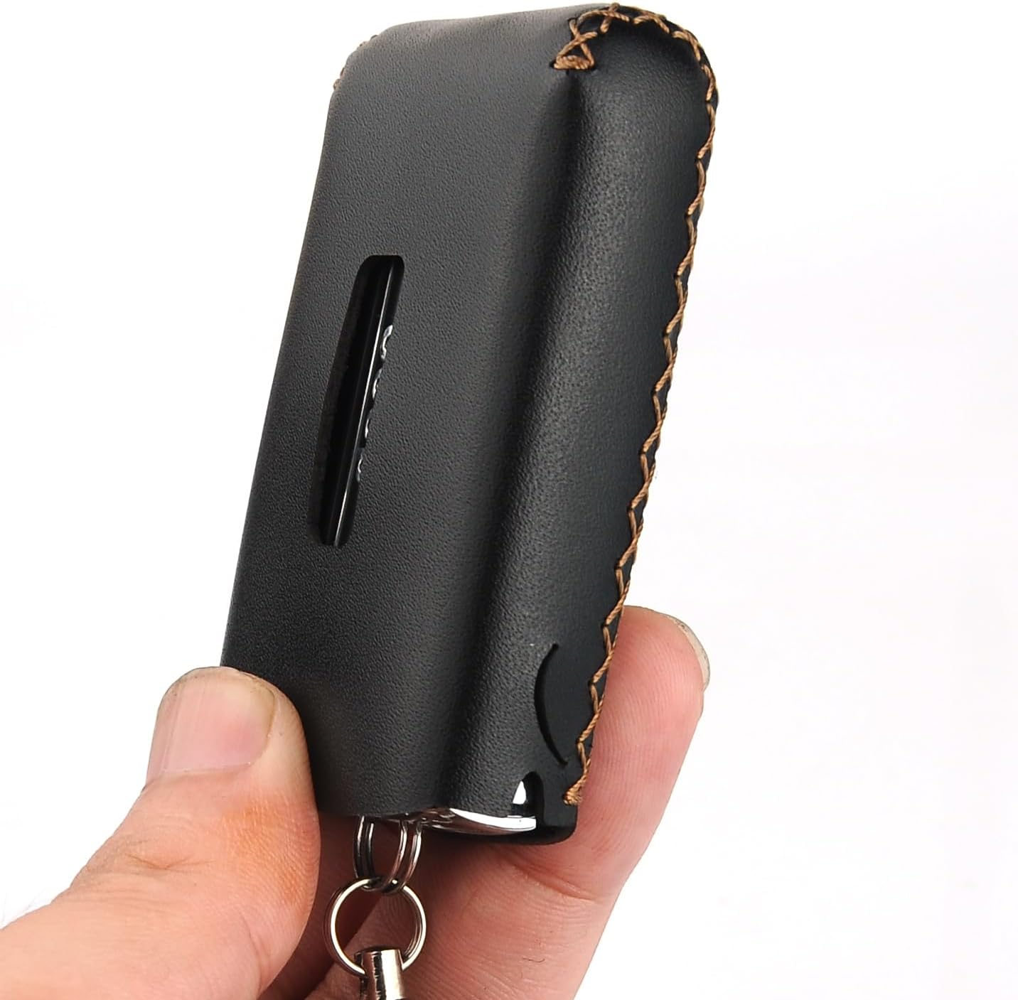 Cadtealir Funda para llavero de cuero italiano genuino compatible con llavero Jeep Grand Cherokee Wagoneer