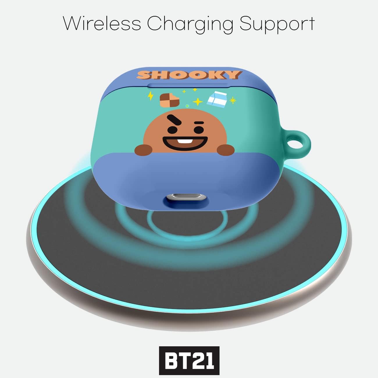 BT21 Producto oficial para Airpods 3 generación Funda rígida protectora con llavero para Airpods 3 – SHOOKY