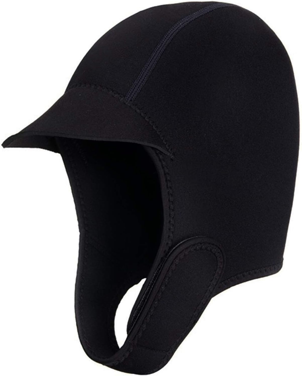 Gorro de neopreno ajustable para practicar surf, buceo, kayak, rafting, canoa, snorkel, gorro de natación, 0.079in, con correa para la barbilla,
