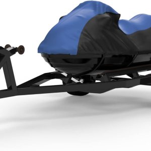 Funda impermeable para moto acuática compatible con SEA DOO RXT-X 260 2010-2014 – Color azulnegro – Remolcable – Protege de la lluvia, el sol y Funda impermeable para moto acuática compatible con SEA DOO RXT-X 260 2010-2014 – Color azulnegro – Remolcable – Protege de la lluvia, el sol y