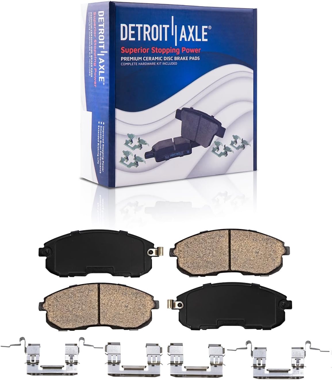 Detroit Axle – Kit de freno delantero para Nissan Altima 2002-2006, Maxima 2002-2003, 2002-2004 Infiniti I35 Rotores de freno y pastillas de freno