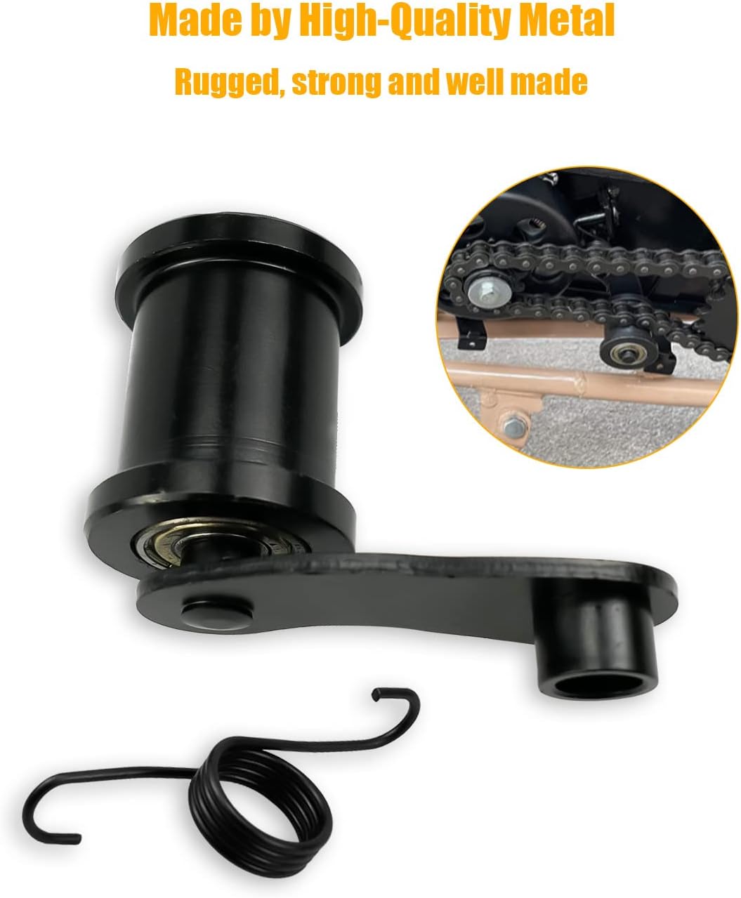 Tensor de cadena con rodillo de 1-34 pulgadas apto para CT200U Trail CT200U-EX CT100U Coleman Powersports Mini Bikes Compatible con 196cc 6.5HP