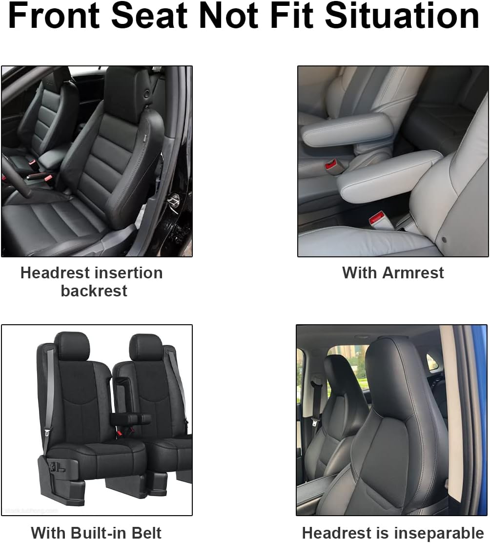 Moly Magnolia Juego completo de fundas de asiento de automóvil, antideslizantes, divididas y transpirables, impermeables, de poliéster, accesorios
