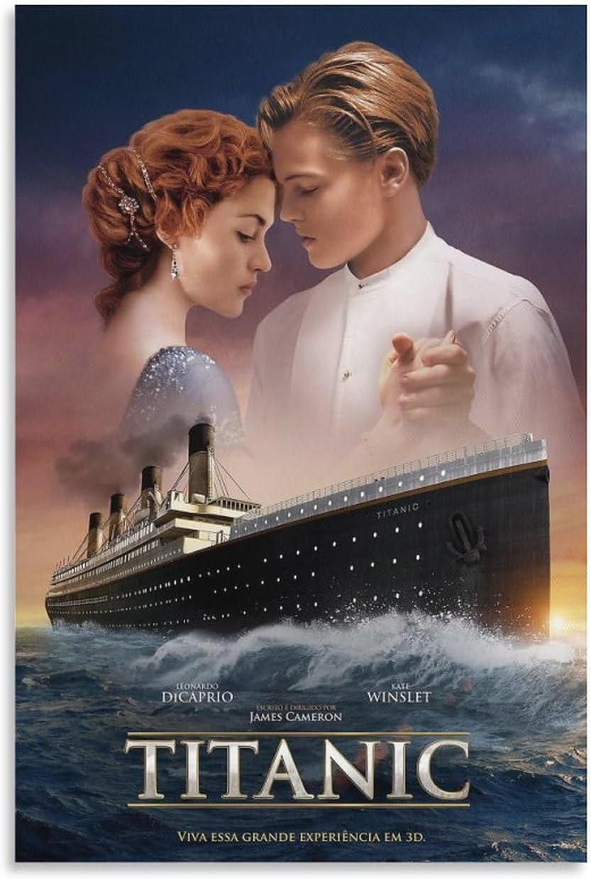 Póster de película Titanic (3) impresiones artísticas en lienzo para decoración de pared, decoración de habitación, decoración de dormitorio,