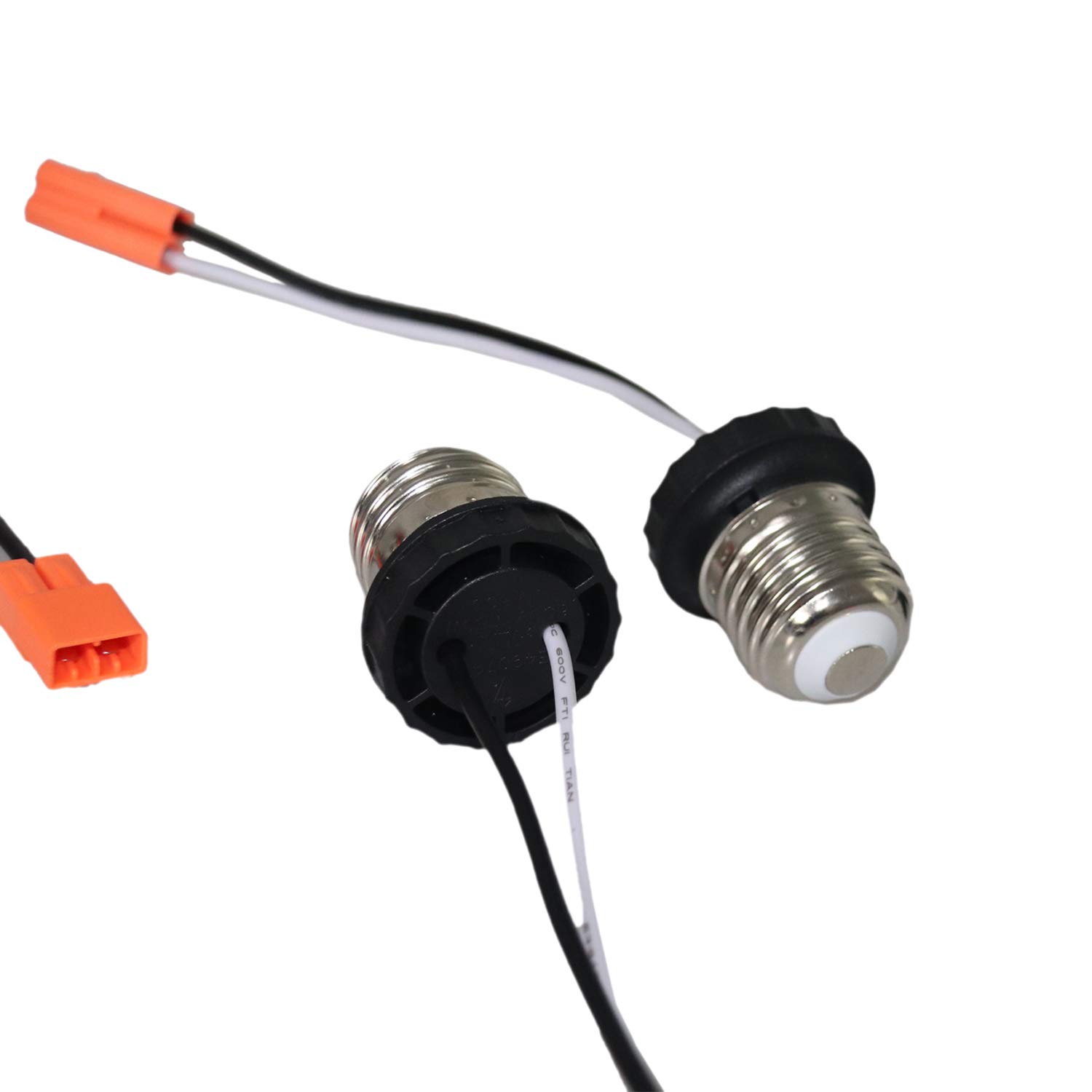 Rextin Edison E26 – Base de adaptador de enchufe macho de rosca para luces de techo LED Downlight paquete de 5