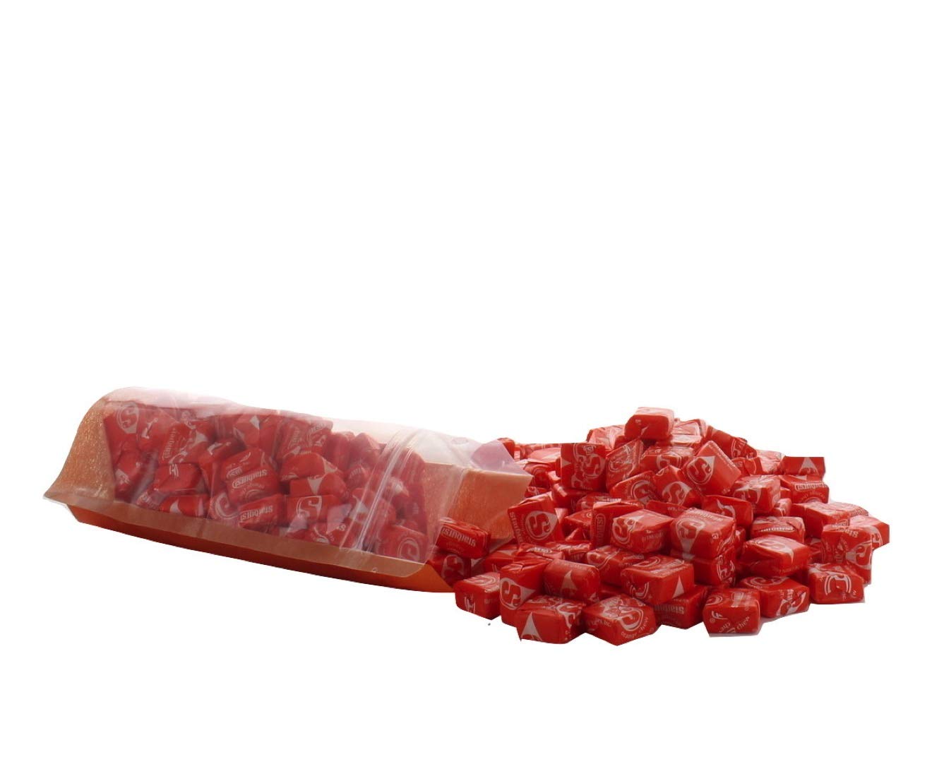 Orange Starburst – Masticables de frutas envueltos individualmente, 1 libra completa, caramelo masticable con sabor a cítricos, ideas de regalo