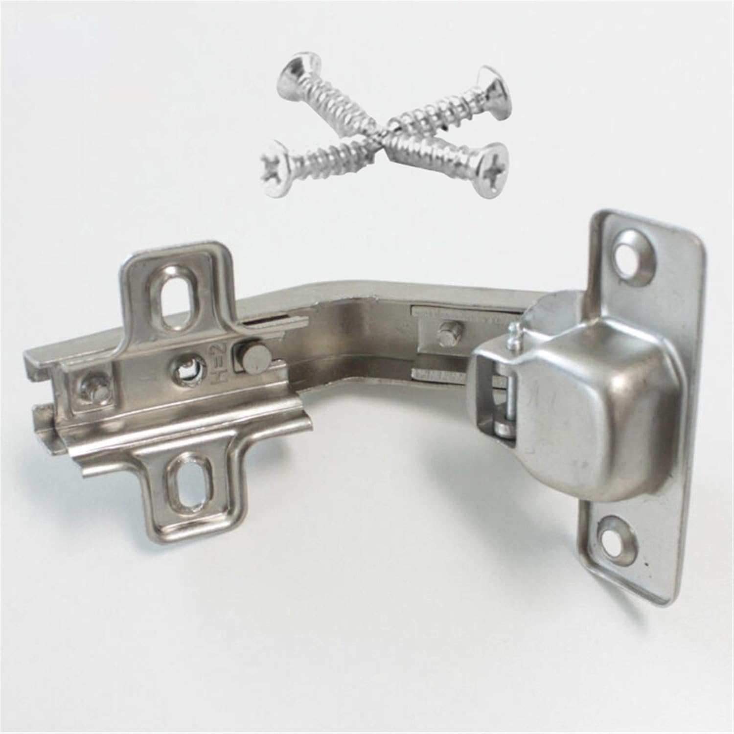 Bisagras Bisagra de puerta Armario de cocina de 165 grados con tornillo de esquina plegada Hardware de gabinete de ángulo grueso Bisagra de resorte