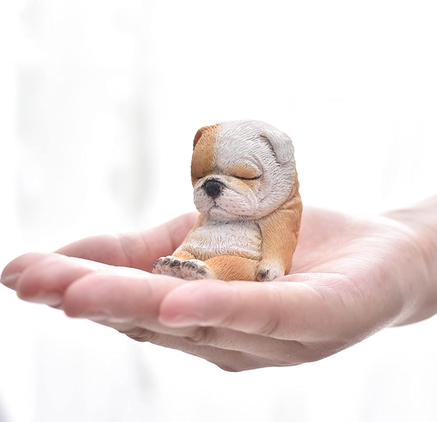 Molde de silicona con forma de bulldog 3D, molde creativo para velas de perro, molde de chocolate para perros dormidos, moldes de arcilla para