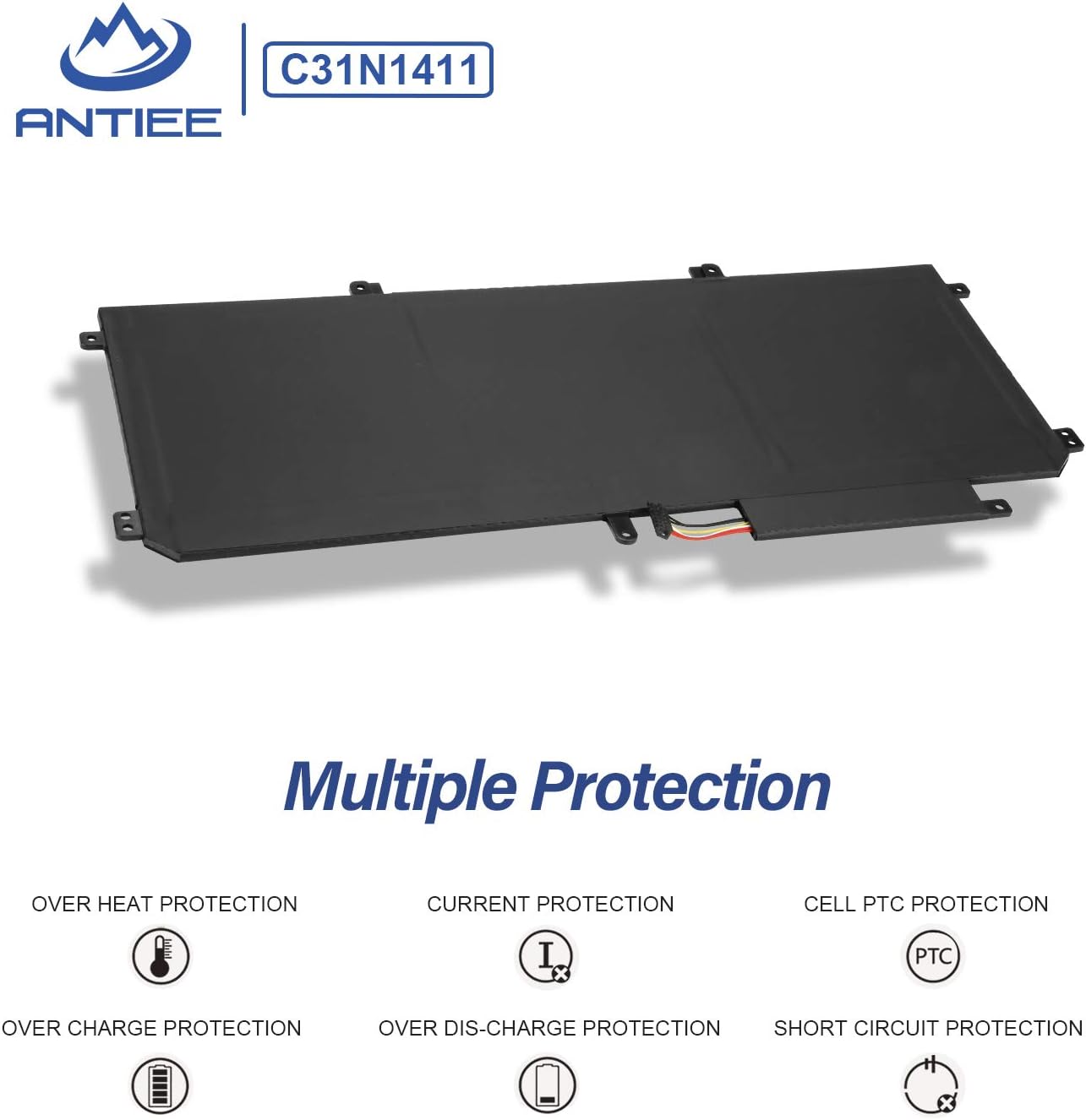 ANTIEE C31N1411 – Batería para portátil compatible con ASUS ZenBook UX305 UX305F UX305FA UX305C UX305CA U305F U305FA U305UA U305CA U305LA Series